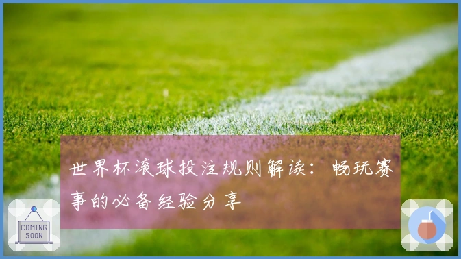世界杯滚球投注规则解读：畅玩赛事的必备经验分享